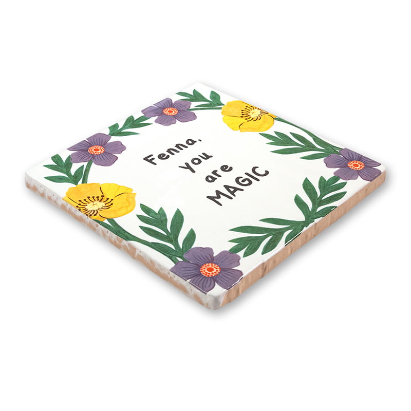 Storytiles Delft Blue Bloemenseizoen Wandfliese 10x10 cm personalisierbar