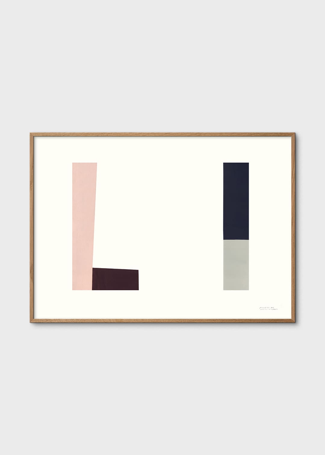 The Poster Club Arp Collection 02 Poster A4 schwarz rosa