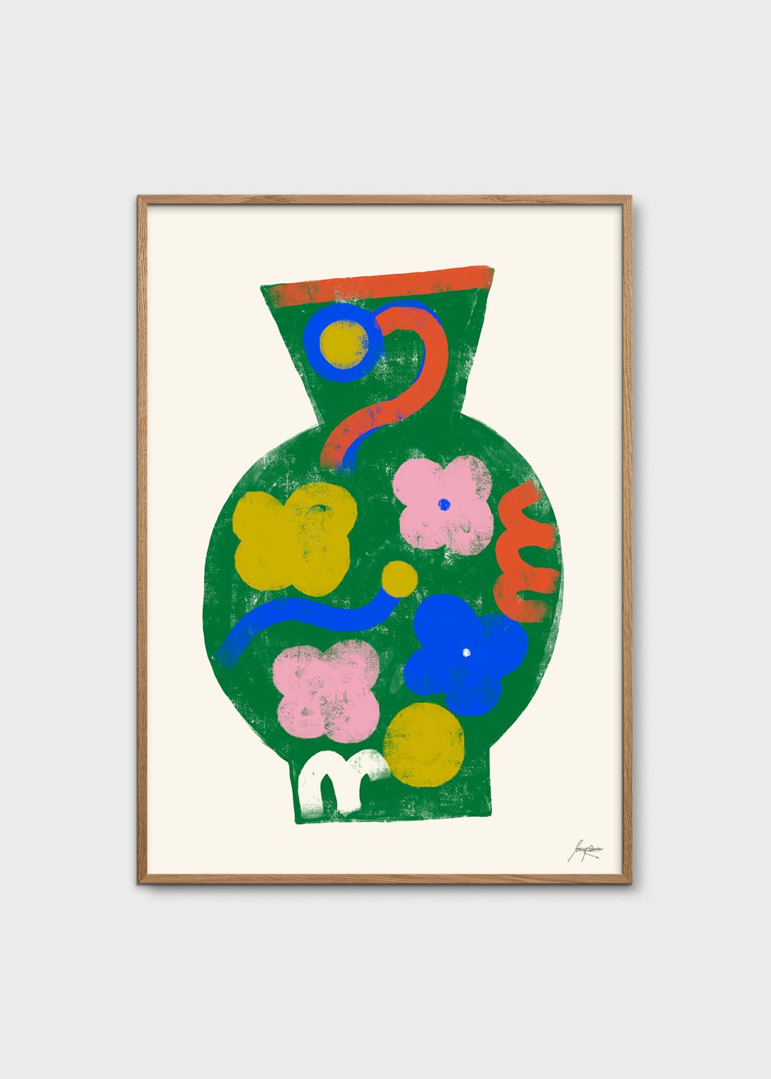 The Poster Club Summer Vase 01 Kunstdruck 30x40 Vase