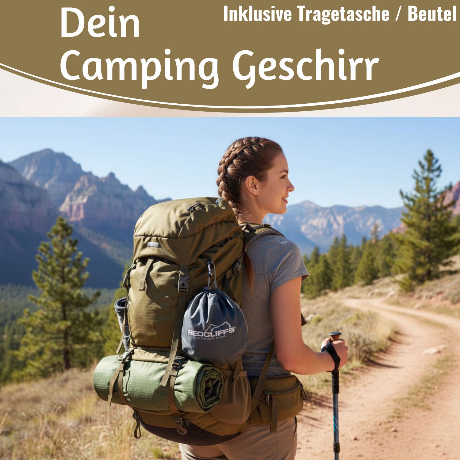 LS-LebenStil Picknick-Set 6-teilig mit Tragetasche