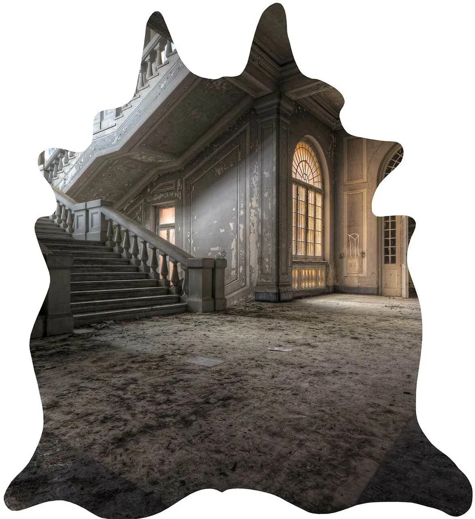 Mineheart Asylum 22 Teppich Grau Rutschfest Waschbar