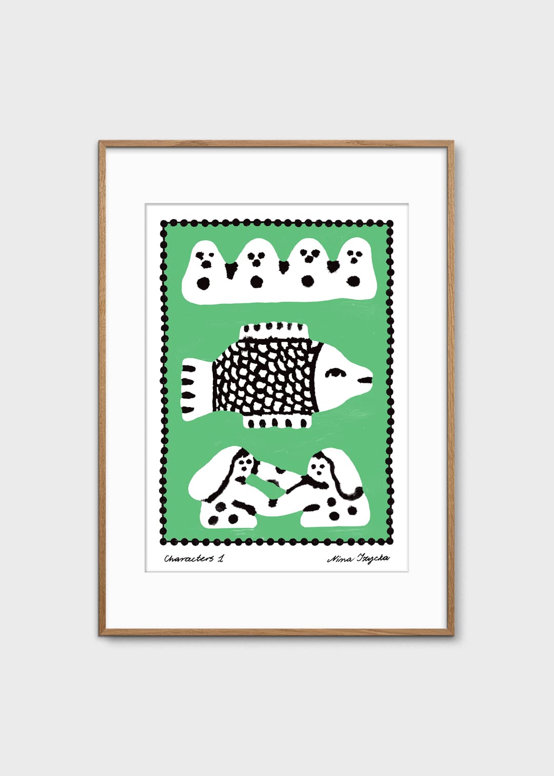 The Poster Club Characters 01 Poster 30x40 schwarz