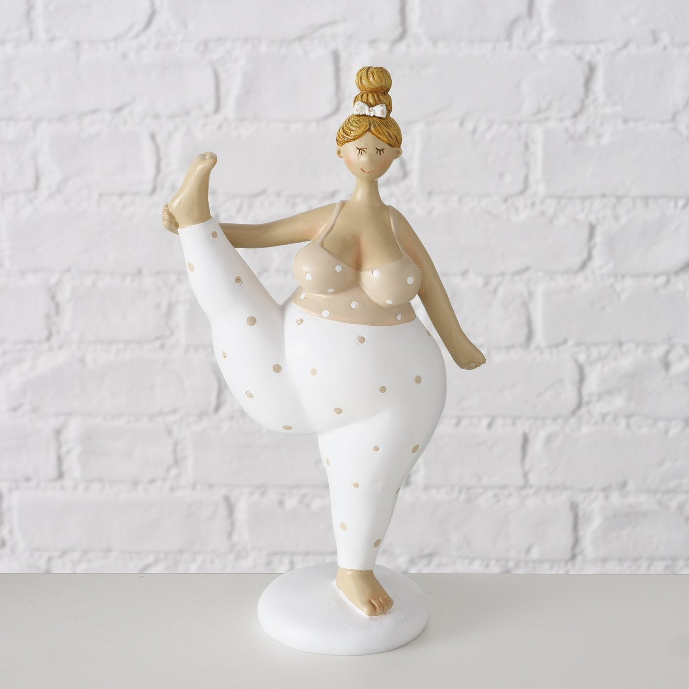 LS-LebenStil Molly Yoga-Figuren 3er Set 21cm beige