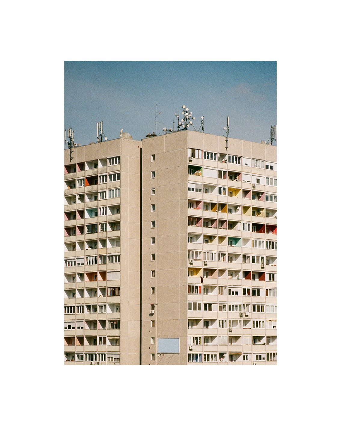 The Poster Club Block O'Clock Poster 40x50 cm beige