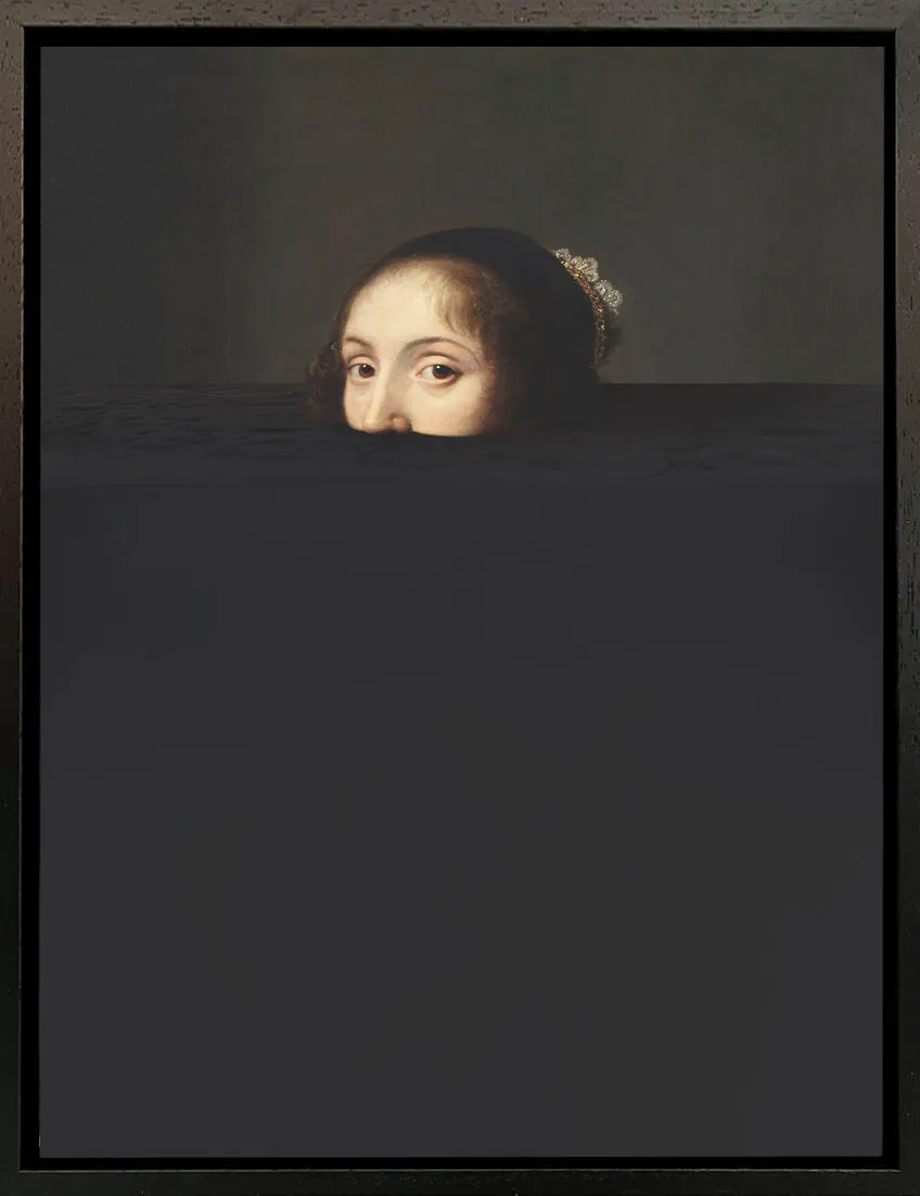 Mineheart Submerged 6 Black Lady Wandbild 30x41cm schwarz