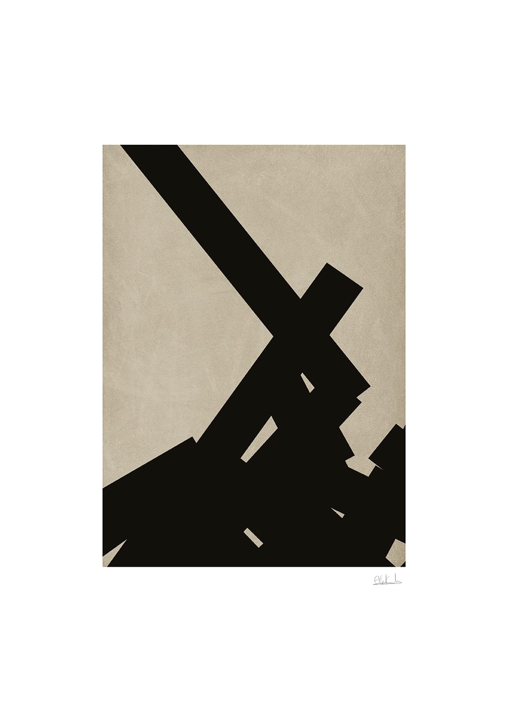 The Poster Club Art Prints Abstract No. 2 Poster 30x40 beige