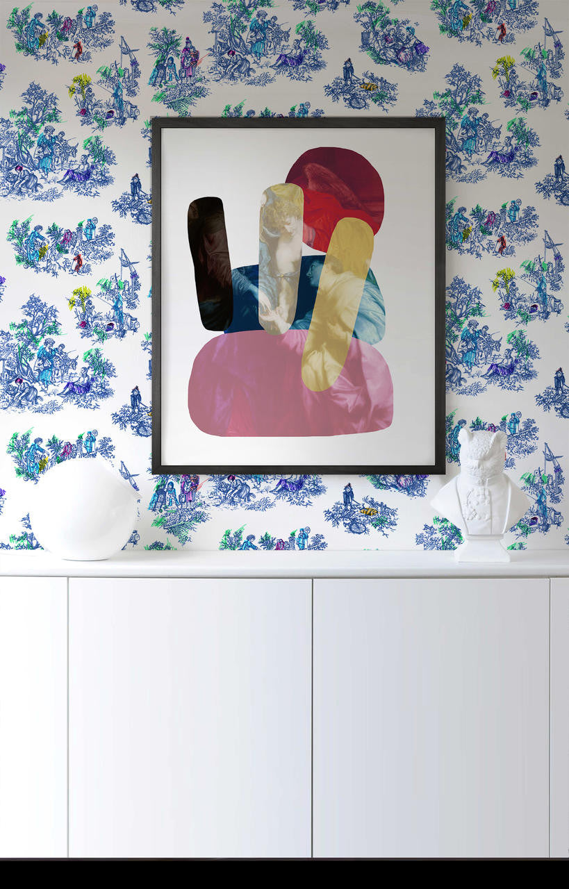 Mineheart Shape Colour Angel Wandbild 66x81 cm Rahmen