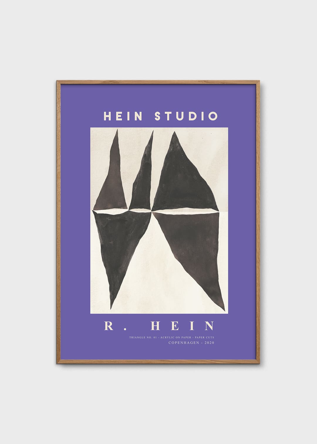 The Poster Club Art Prints Triangle no. 03 Poster 50x70 Lila