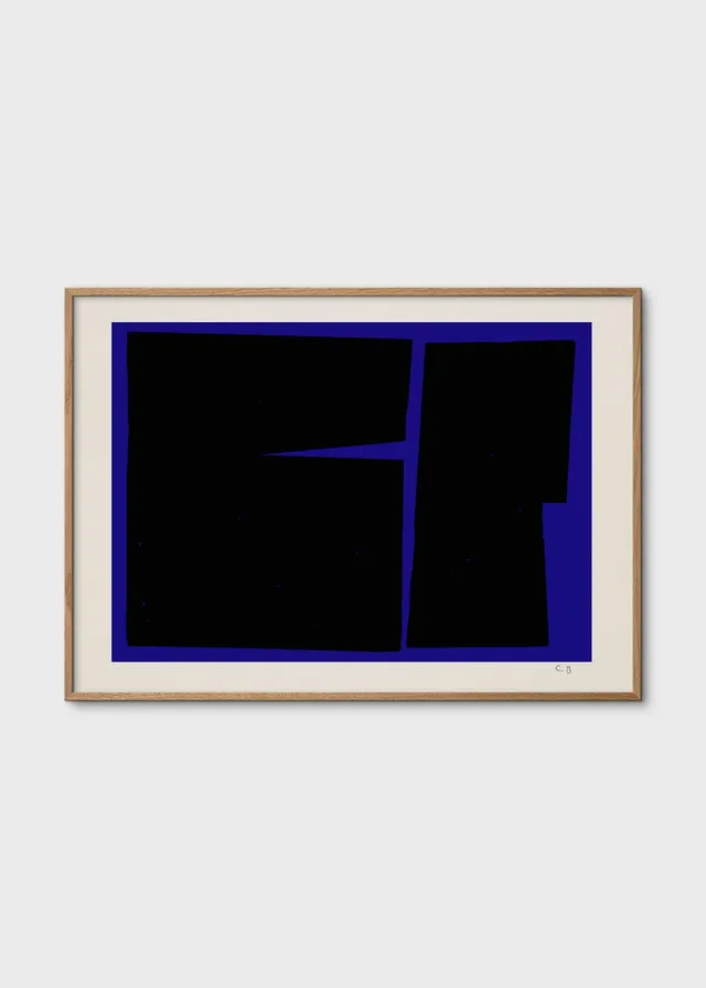 The Poster Club Blue Geometric 02 Poster 50x70 blau