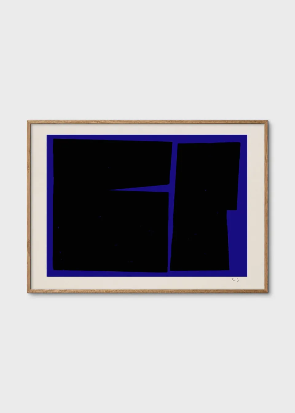 The Poster Club Blue Geometric 02 Poster 50x70 blau