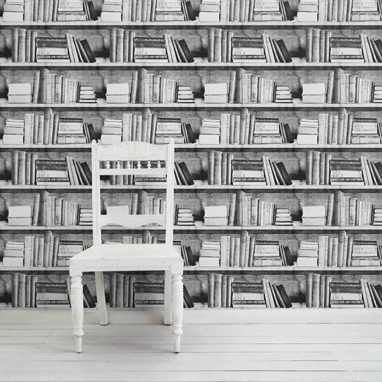 Mineheart Photocopy Bookshelf Tapete Bücherregal SW