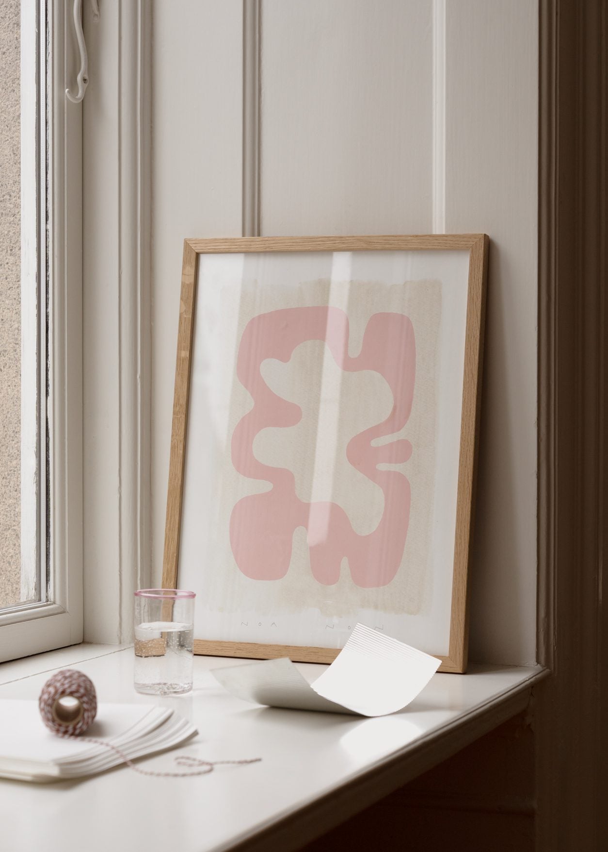 The Poster Club Hommage au Rose Poster 30x40 cm rosa abstrakt