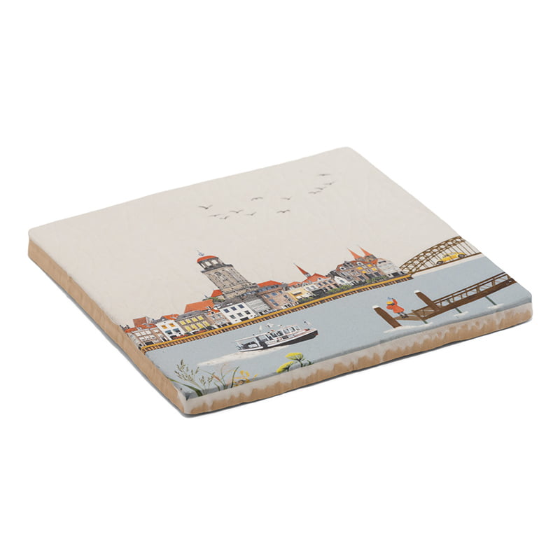 StoryTiles Delft Blue Deventer Fliese S 10x10 cm Stadtmotiv