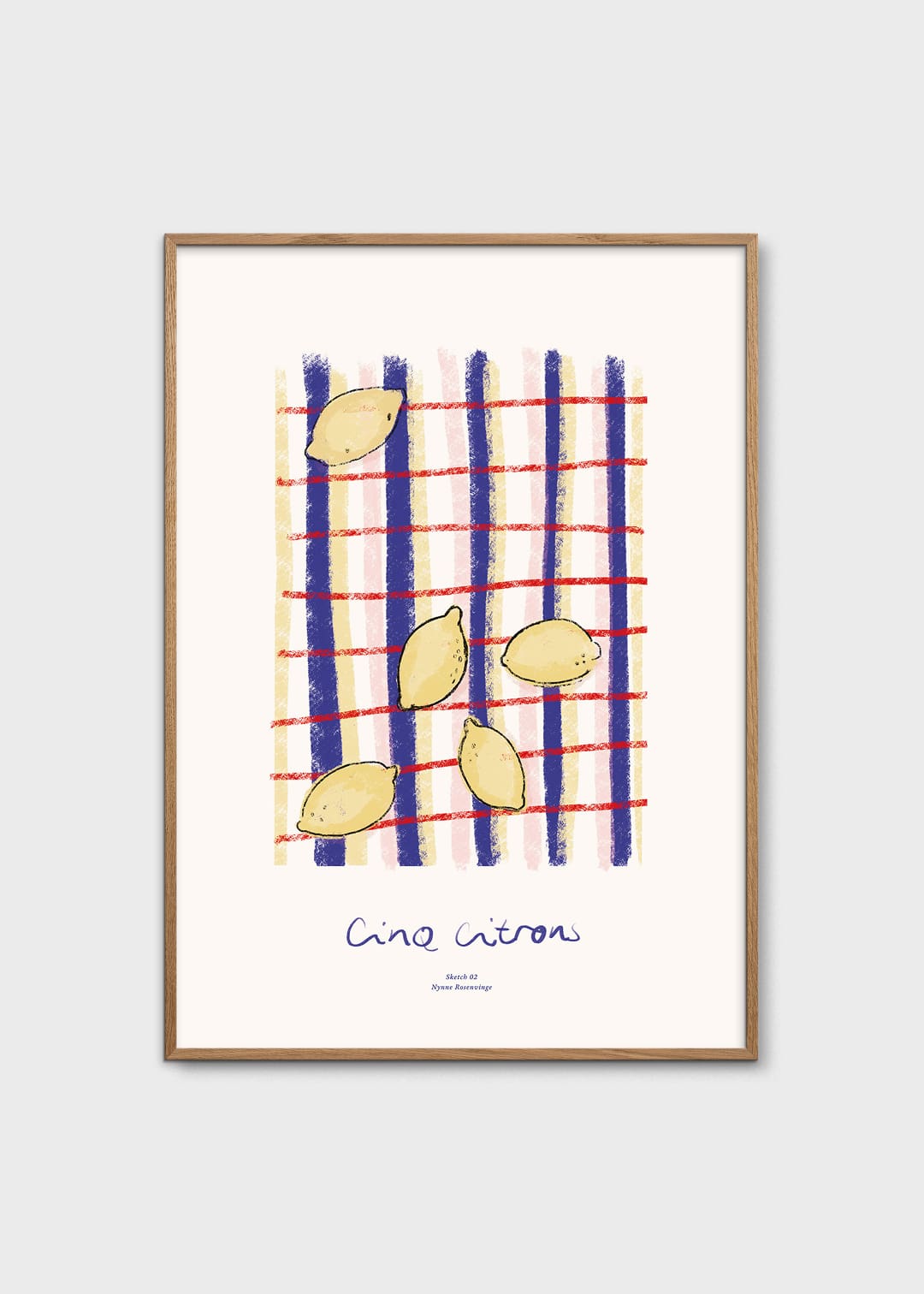 The Poster Club Cinq Citrons Poster 30x40 cm farbig