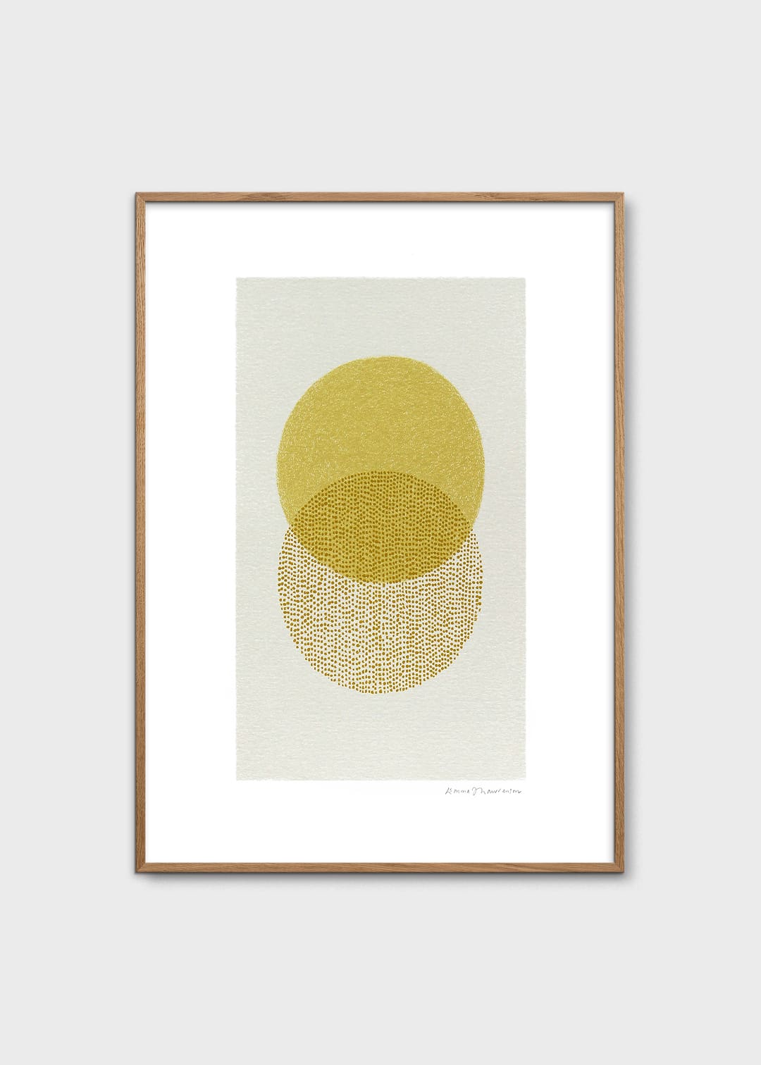 The Poster Club Long Sun Kunstdruck A4 gelb geometrisch