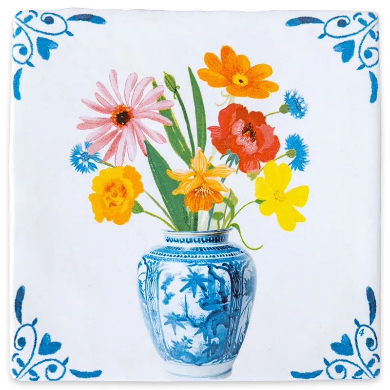 Storytiles Delft Blue Vase Wandfliese S 10x10 cm Liebe