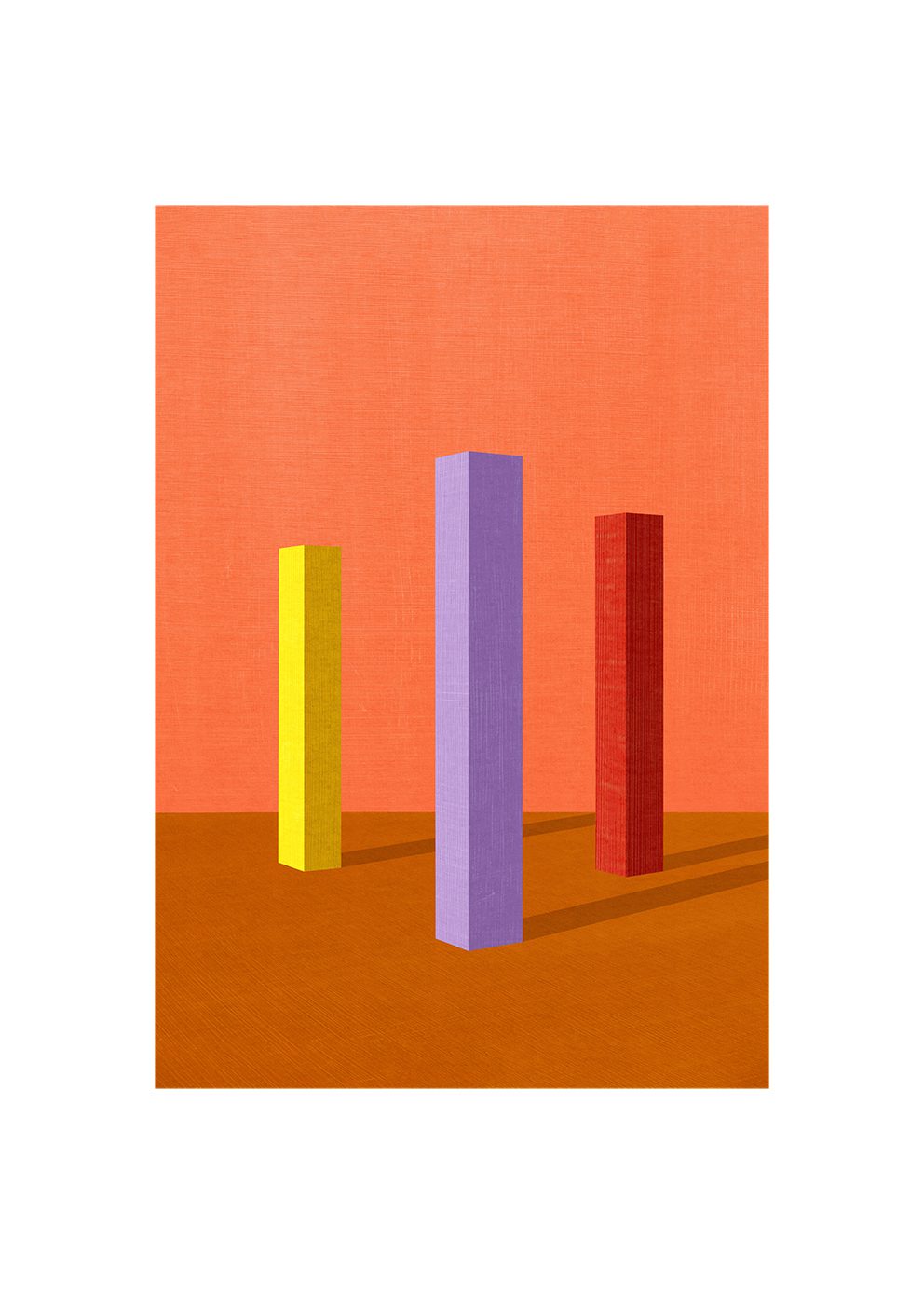 The Poster Club Colour Trio Poster 30x40 cm geometrisch bunt