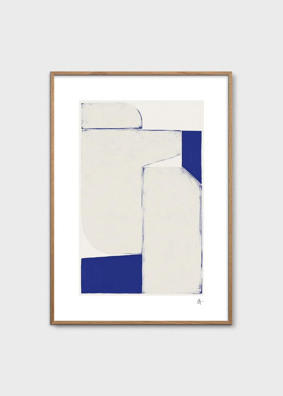 The Poster Club 7PM Poster 30x40 cm Blau Abstrakt