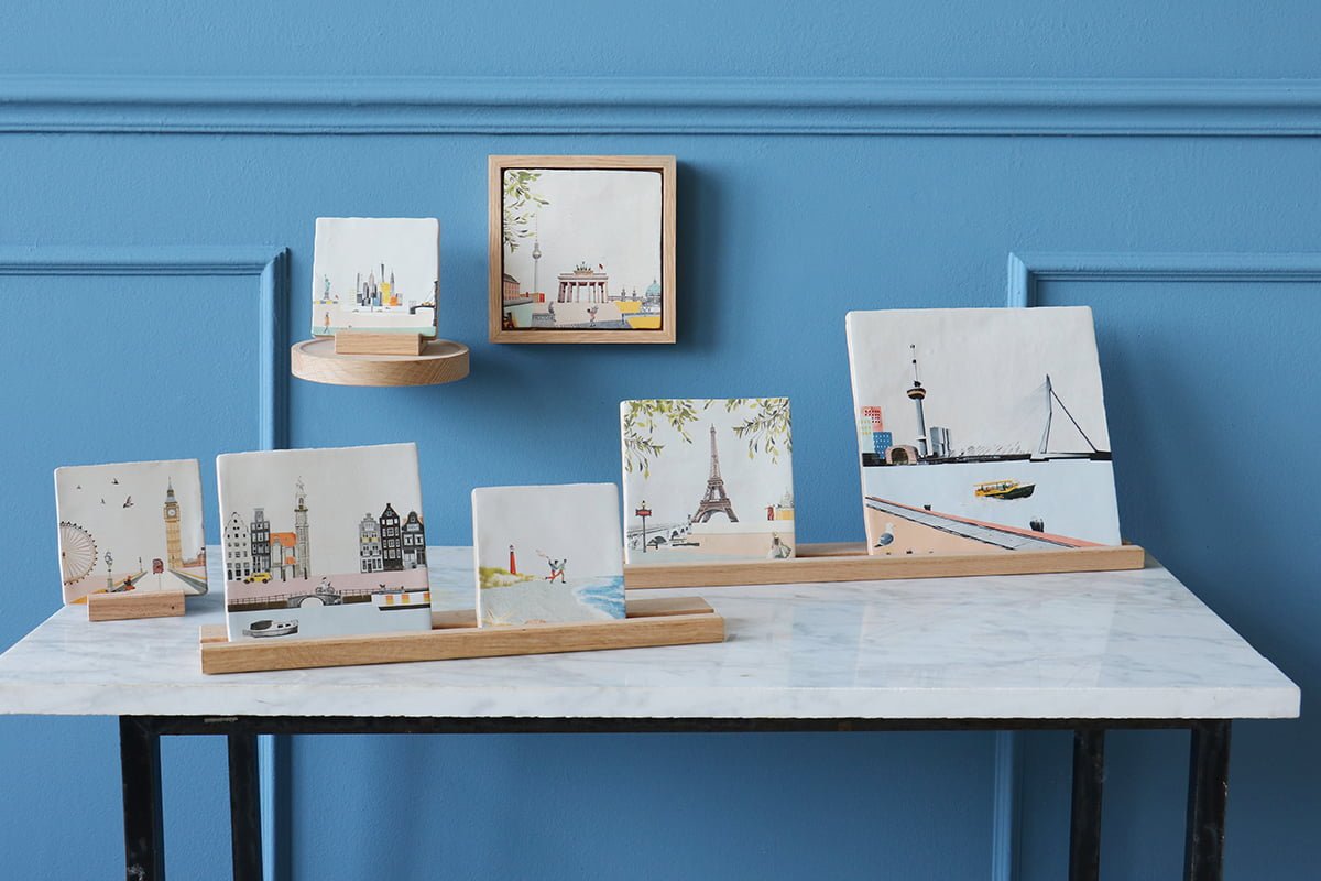 StoryTiles Delft Blue Groots Rotterdam Wandfliese S 10x10 cm