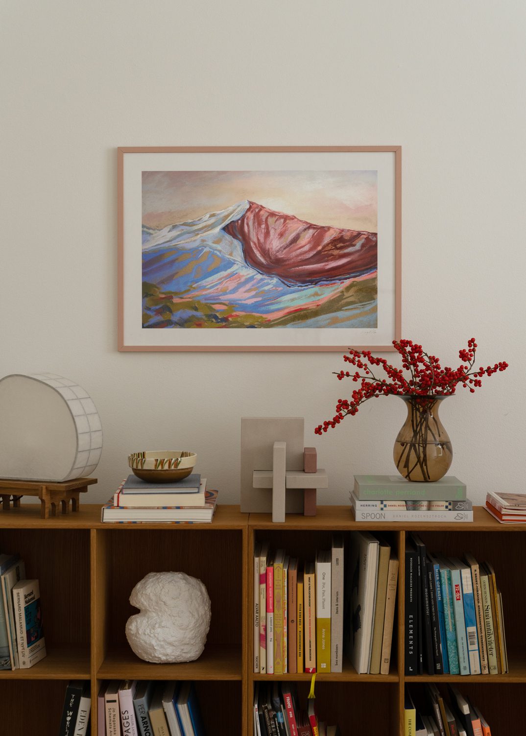 The Poster Club Art Prints Velvet Peak IV Poster A4 blau