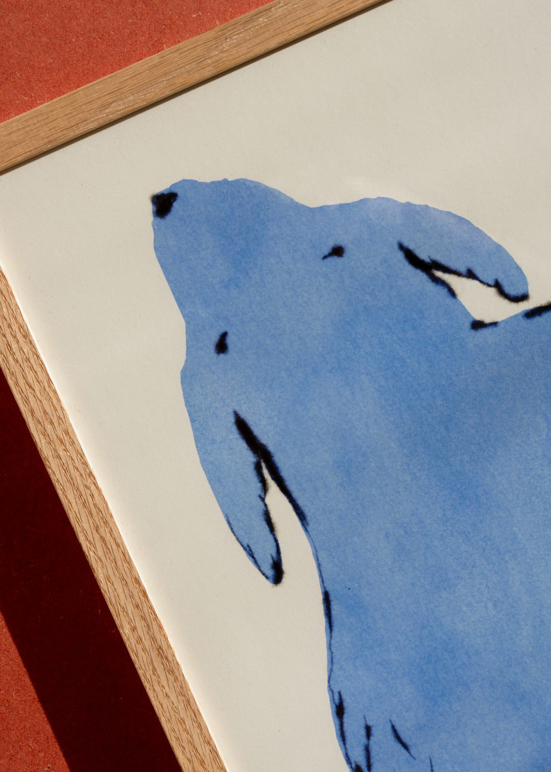The Poster Club Friend Poster 30x40 cm Blau Tier