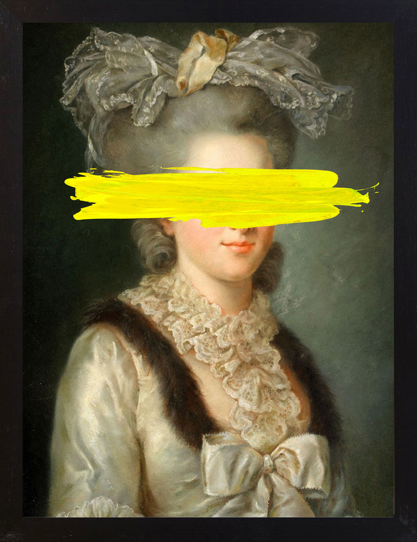Mineheart Yellow Mark Leinwandbild Portrait 40x50 cm