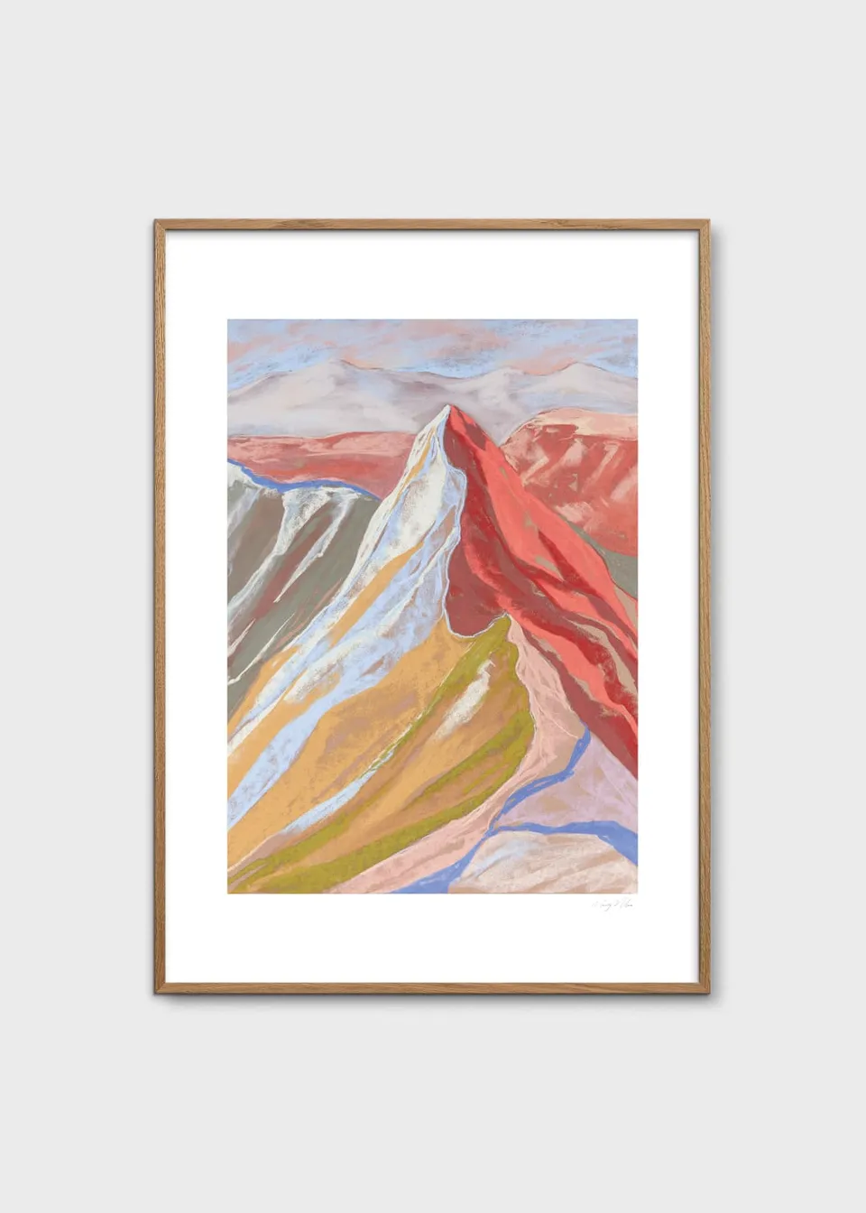 The Poster Club Art Prints Cuillin Ridge I Poster A4 abstrakt