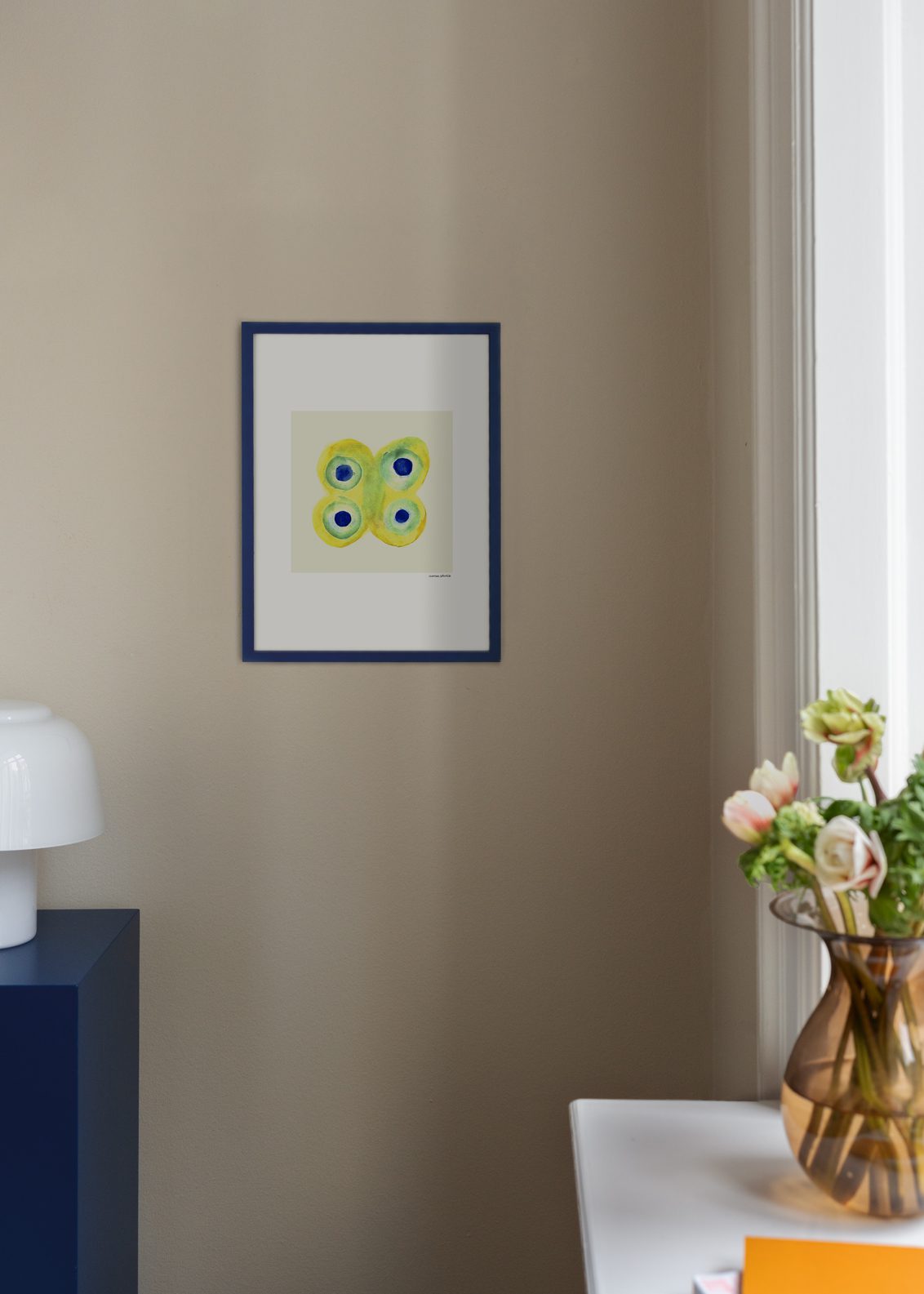 The Poster Club Art Prints Papillon No. 1 Poster 30x40 cm blau