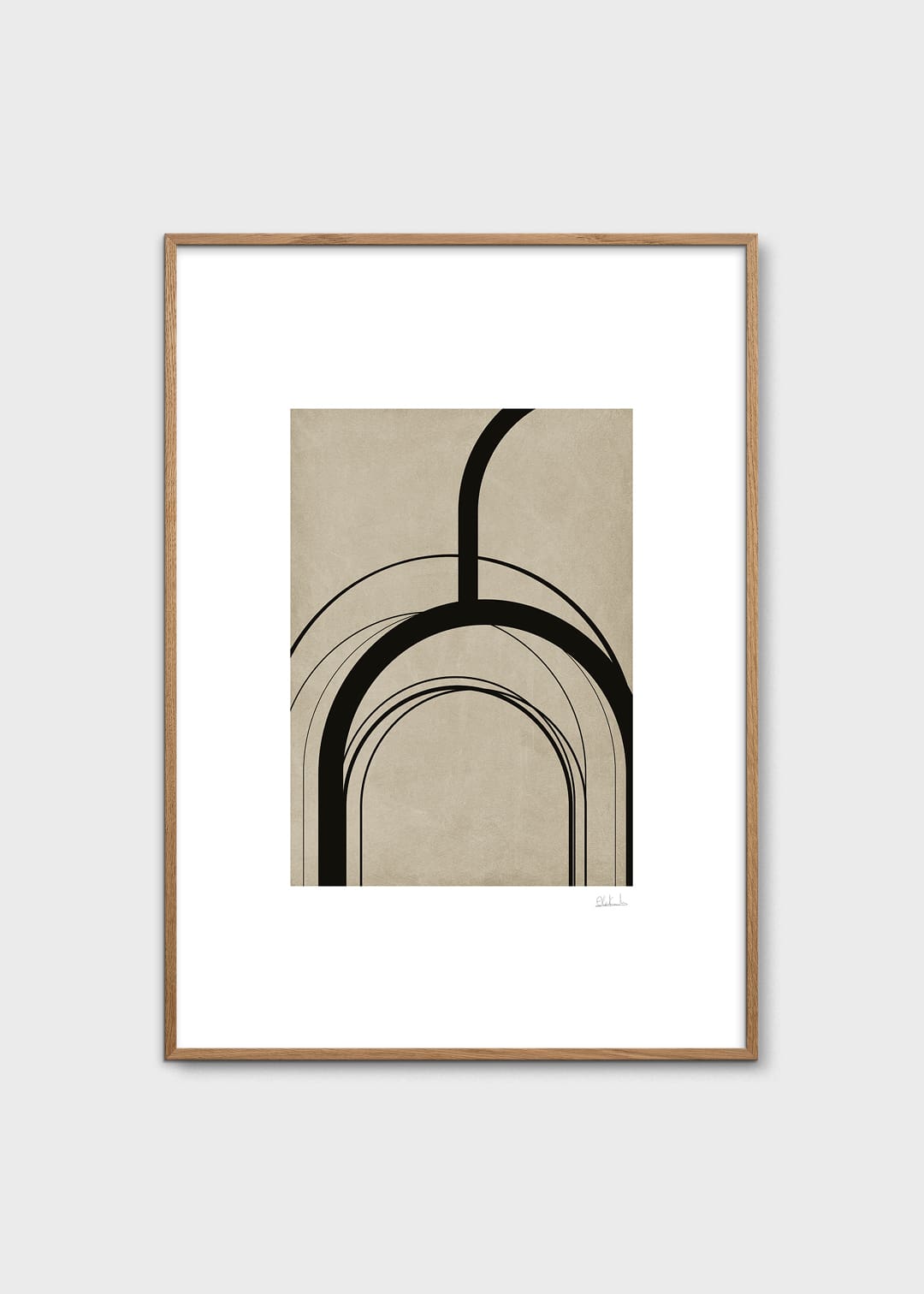 The Poster Club Arches Kunstdruck Poster 30x40 cm beige
