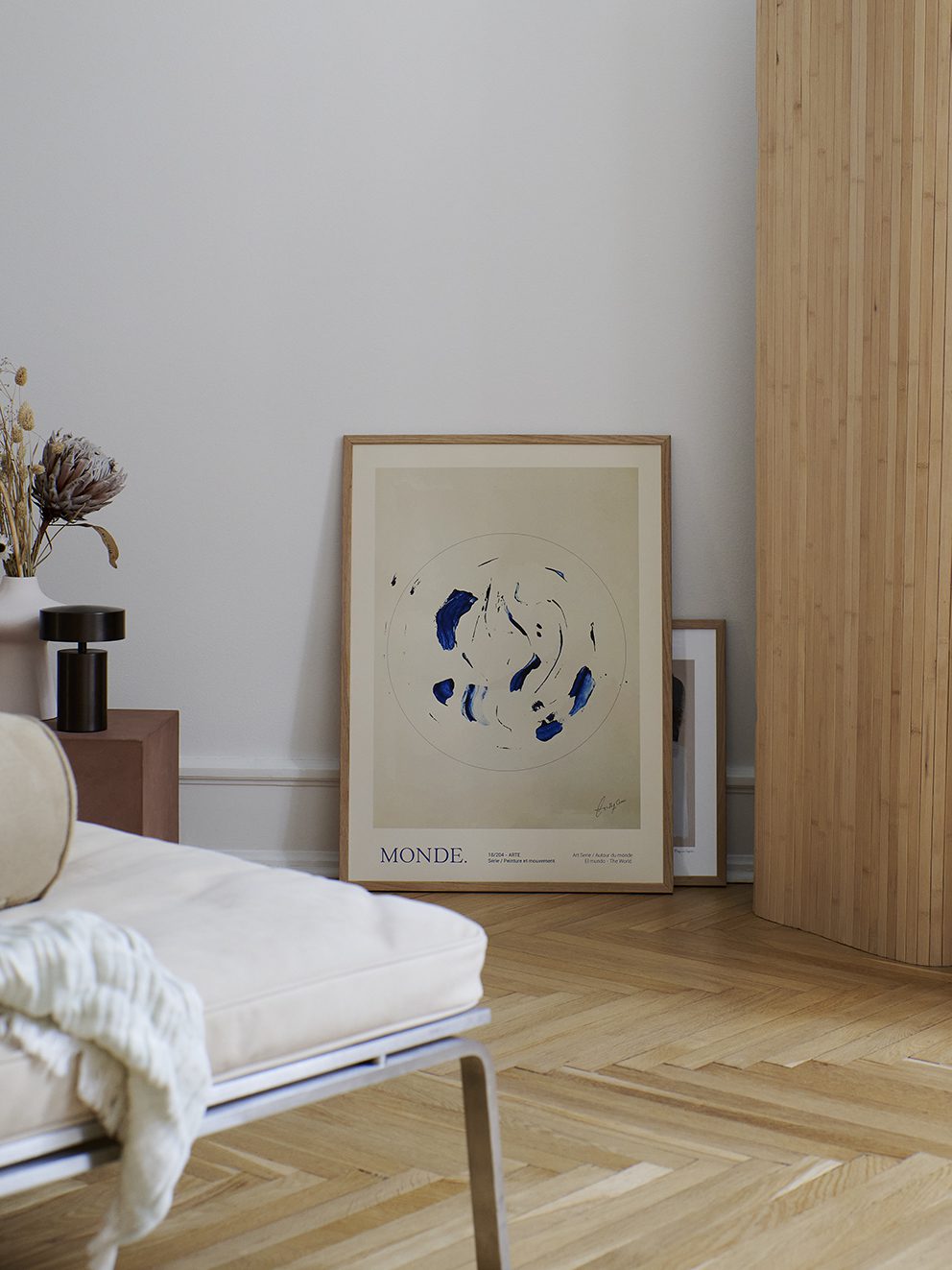 The Poster Club Art Prints Le Monde Poster A4 Beige Blau