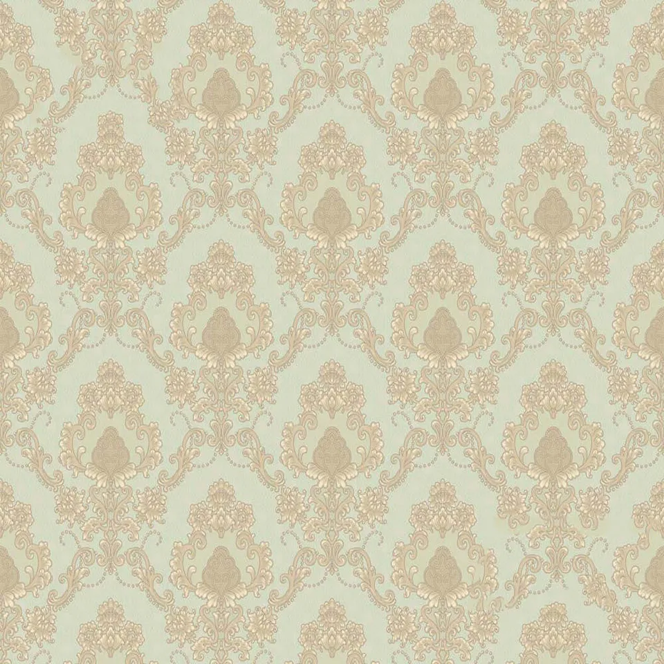 Mineheart Audley Damask Tapete Mintgrün 53cmx10m