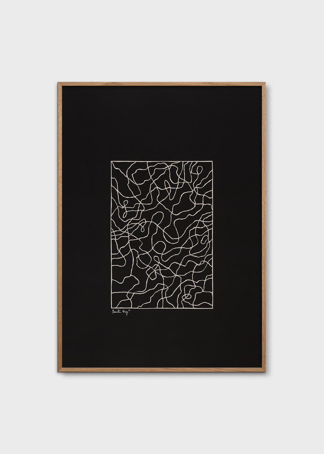 The Poster Club Art Prints Lines No. 01 Poster 30x40 cm schwarz