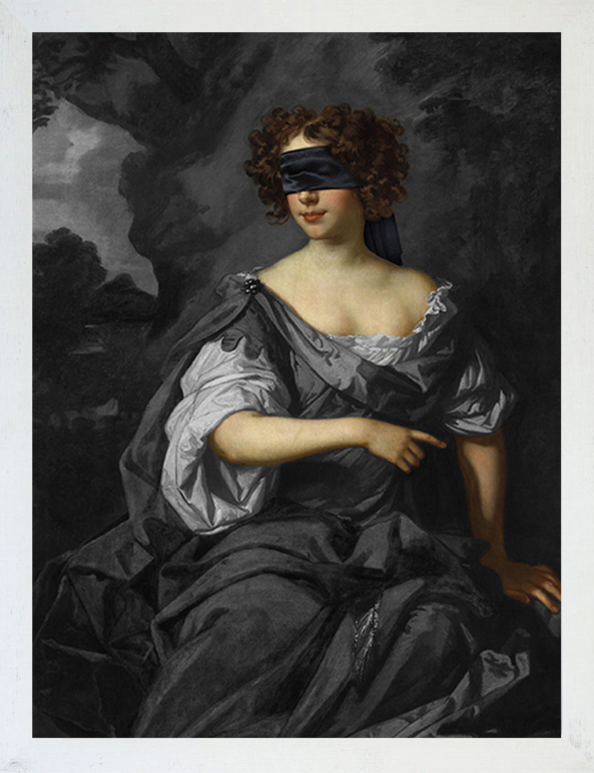 Mineheart Wall Art Blindfold 1 Leinwandbild Porträt 30 x 41 cm