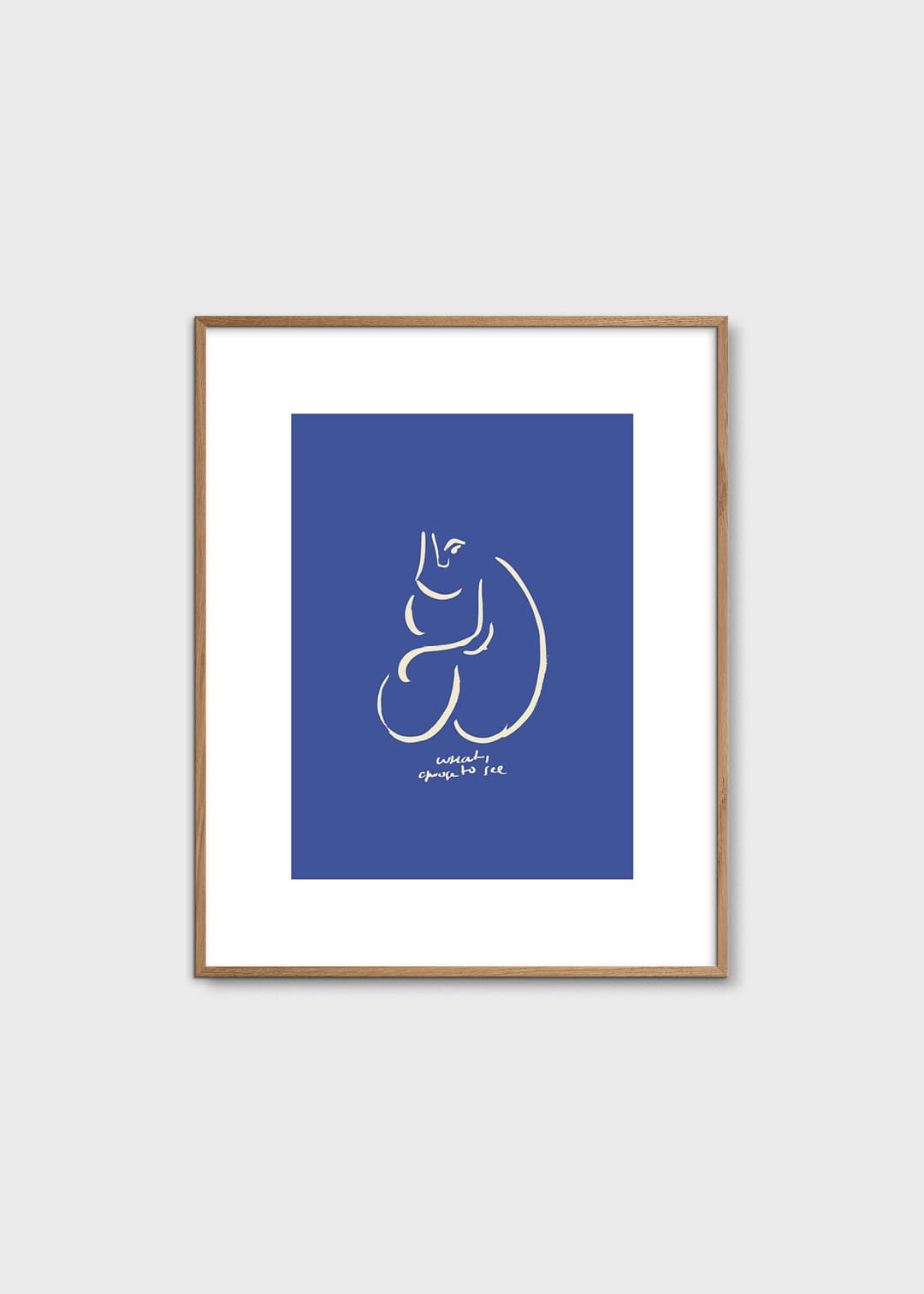 The Poster Club What I See Poster 40x50 cm blau abstrakt