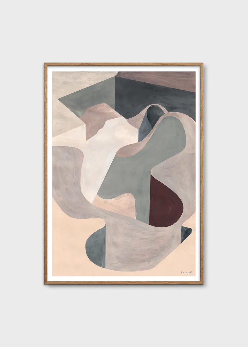 The Poster Club Empty Skatepark 02 Poster 30x40 grau