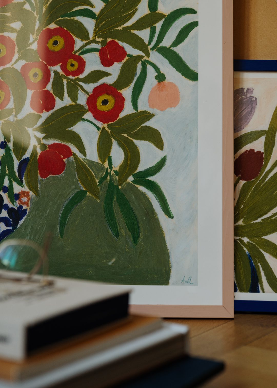The Poster Club Art Prints Table Flowers Poster A4 botanisch