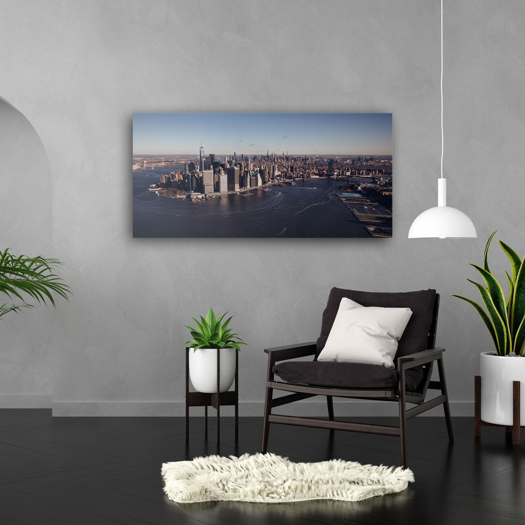 Hustling Sharks Wandbilder Skyline New York Wandbild 40x30 cm City