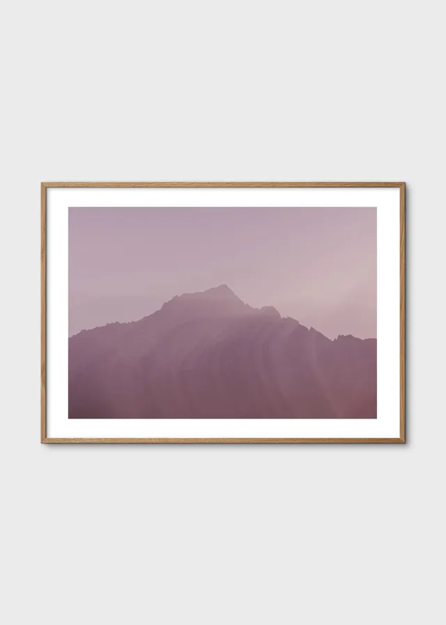 The Poster Club Art Prints Mountain Hue Poster A4 lila