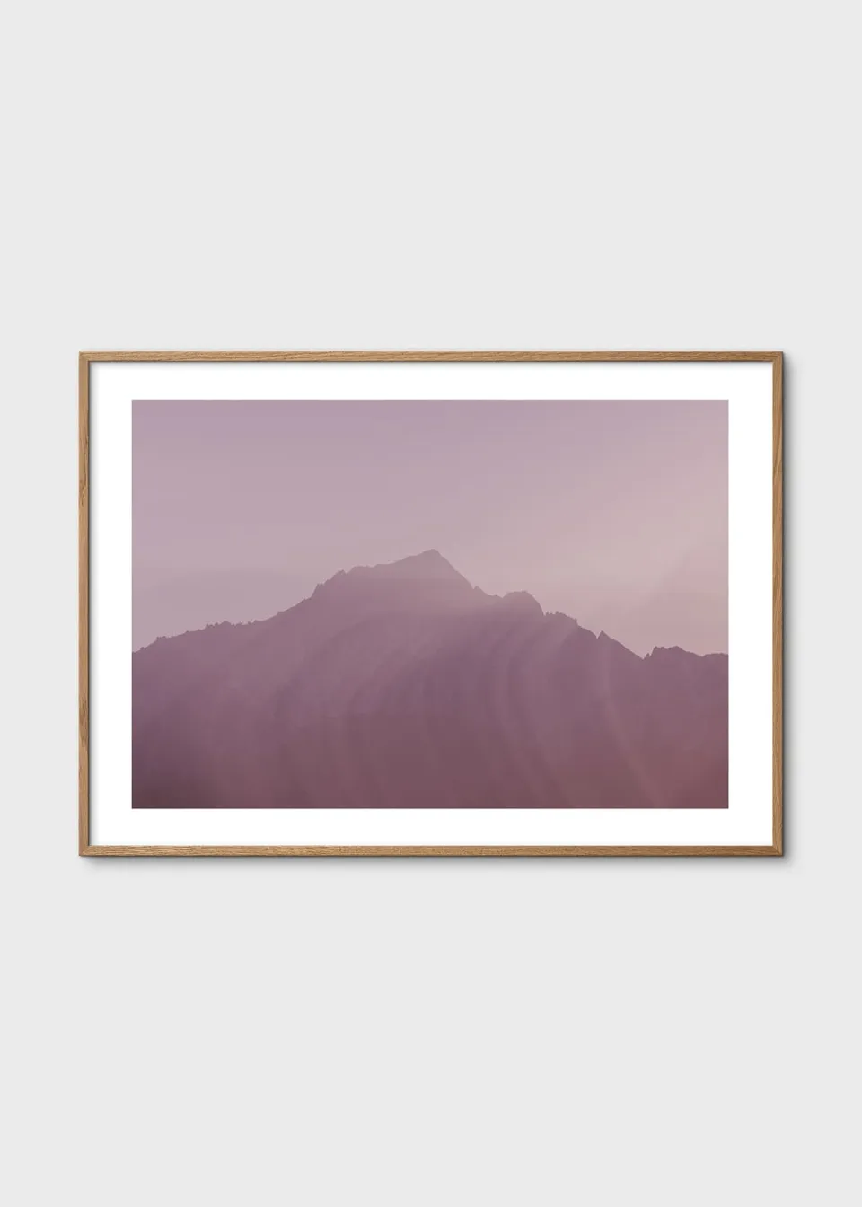 The Poster Club Art Prints Mountain Hue Poster A4 lila