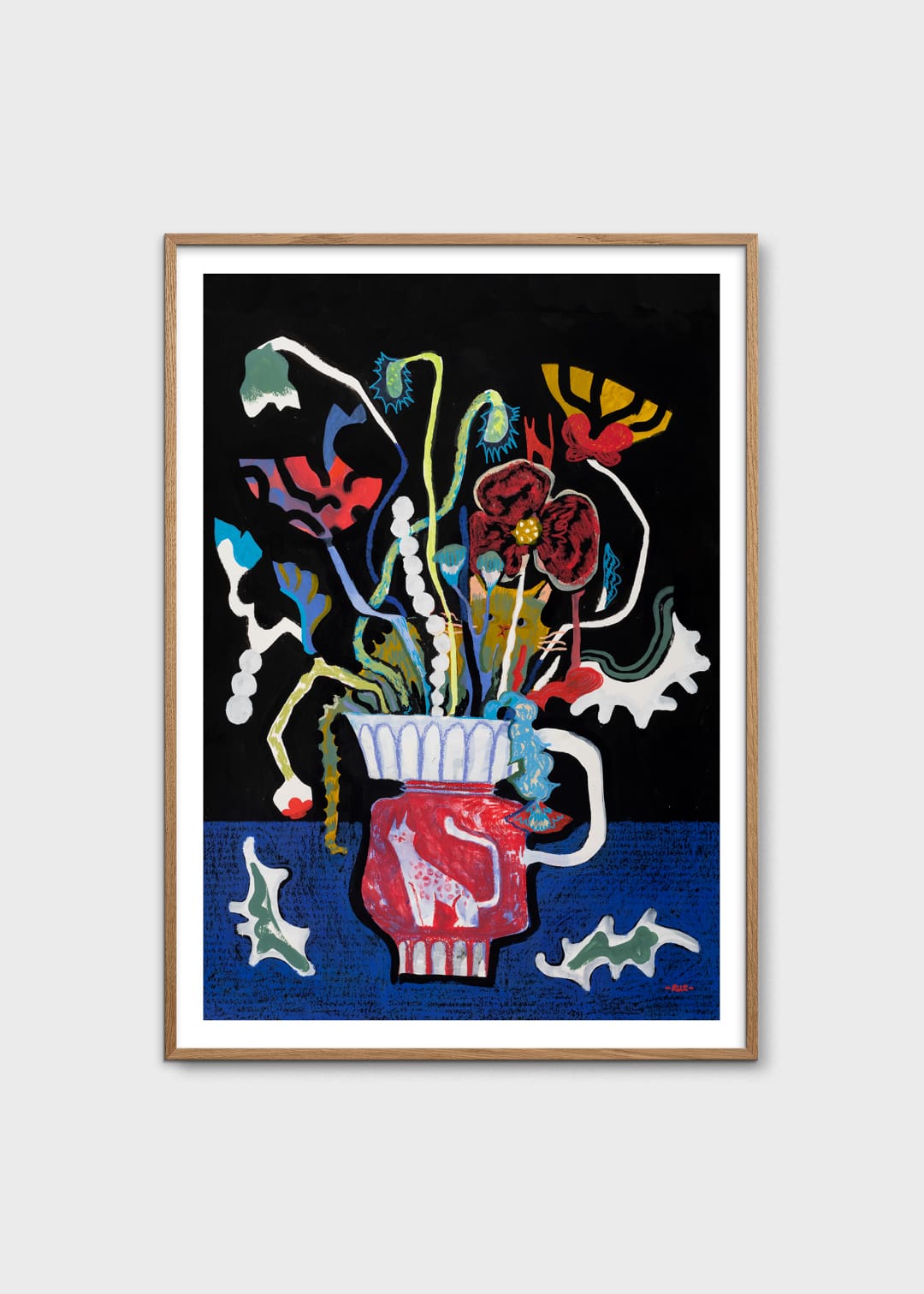 The Poster Club Art Prints The Vase Kunstdruck 30x40 cm schwarz