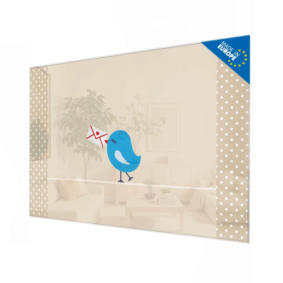 Banjado Magnettafel Liebesbrief Glas-Memoboard 120x80 cm