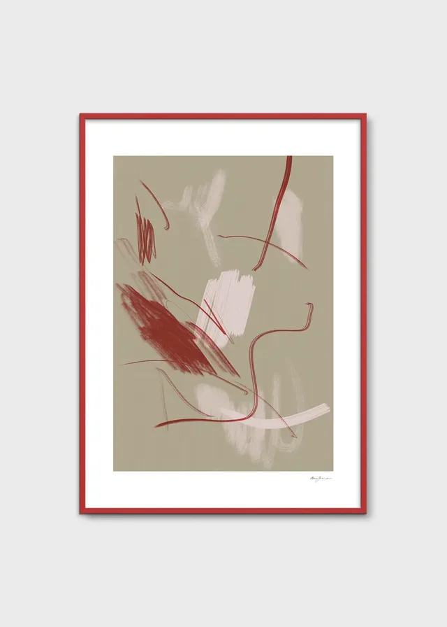 The Poster Club Pink Thoughts Kunstdruck 30x40 rosa