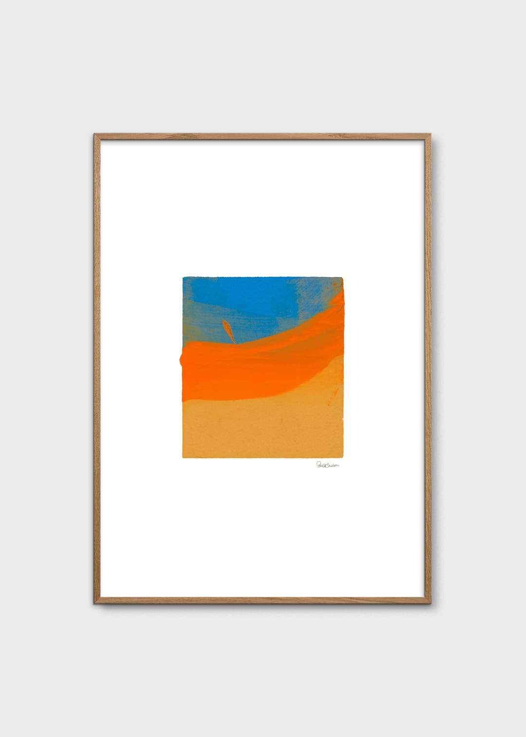 The Poster Club Art Prints Sunset Wave Poster 30x40 cm blau orange