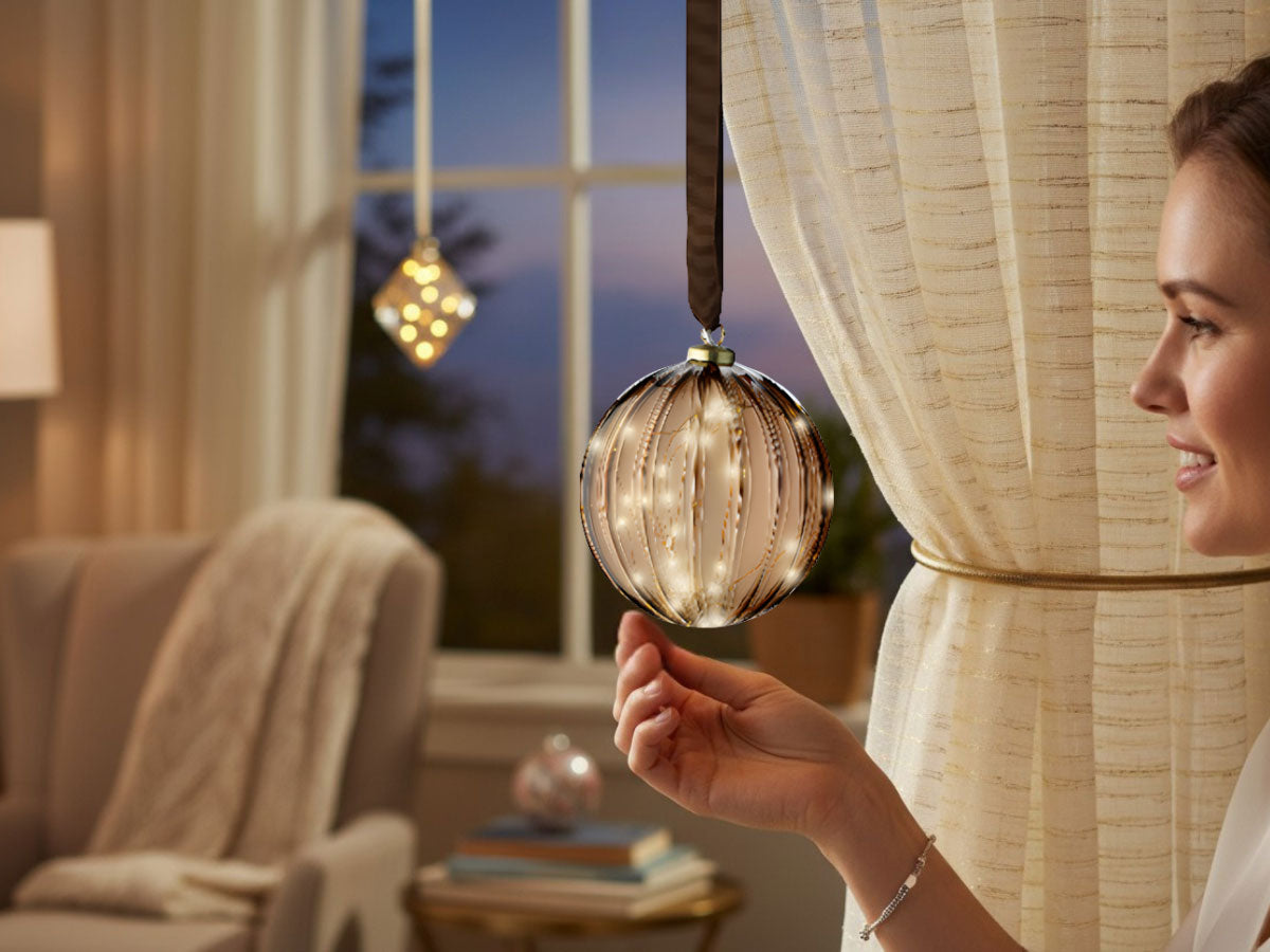 LS-LebenStil Möbel & Wohnen Kampen Lichtkugel 14 cm 30 LED