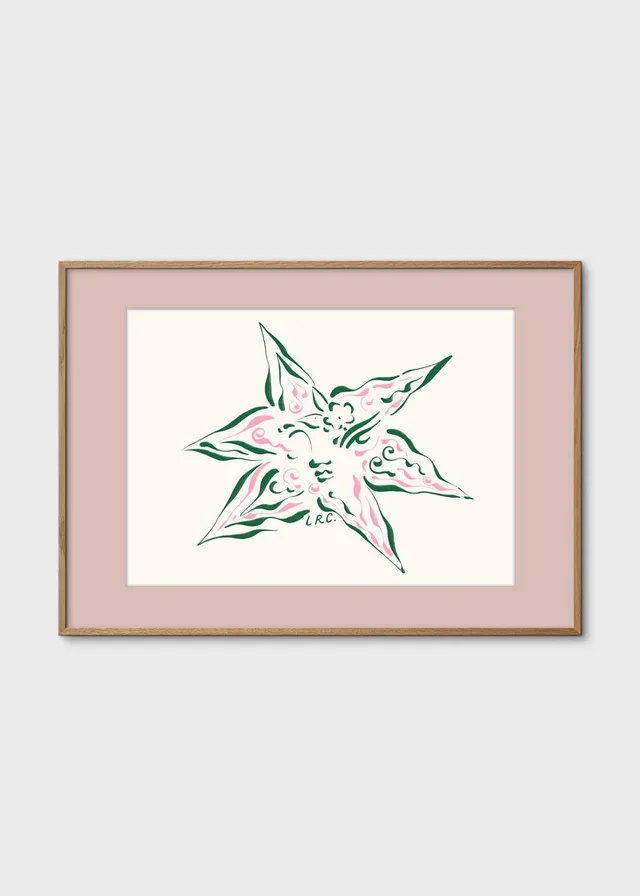The Poster Club Art Prints Eternal Star Poster 30x40 Grün Rosa