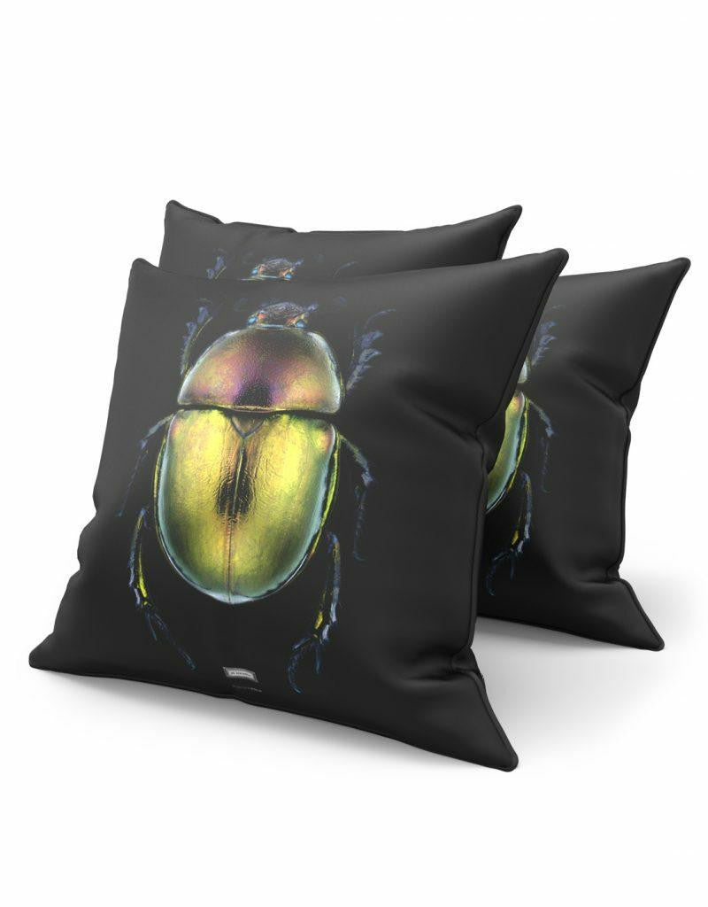 Mineheart Mr Geotrupes Kissen Käfer 45x45cm Schwarz