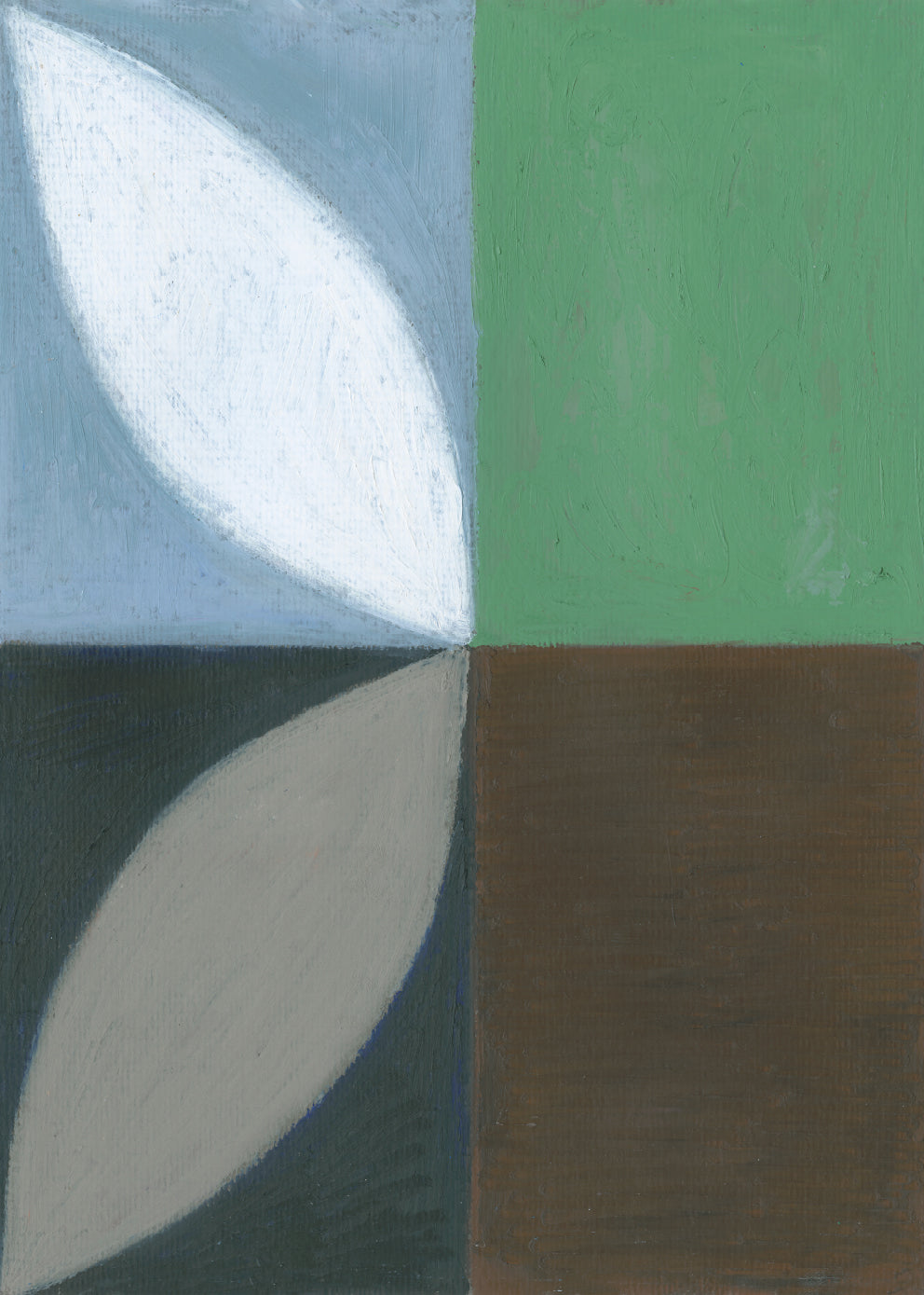 The Poster Club Natural Form Leinwand 50x70 cm natur abstrakt