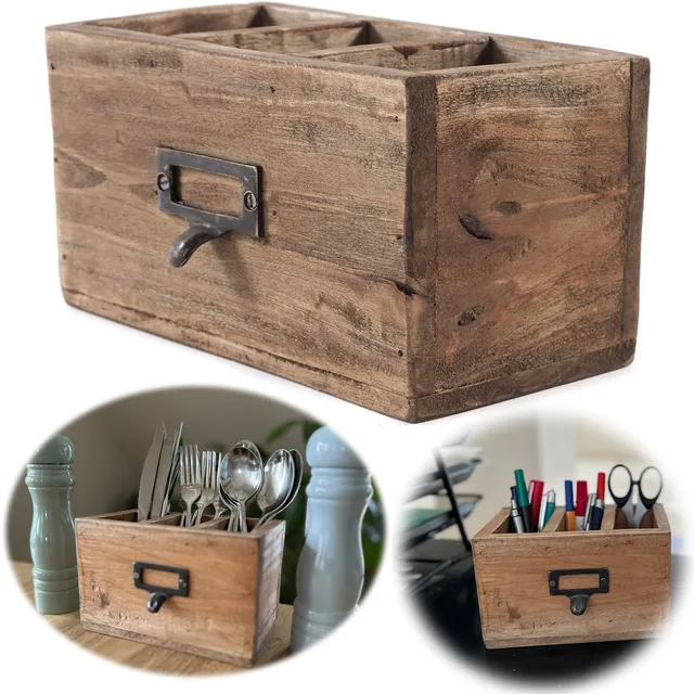 LS-LebenStil Küche & Haushalt Napoli Schublade Braun 18 cm Holz