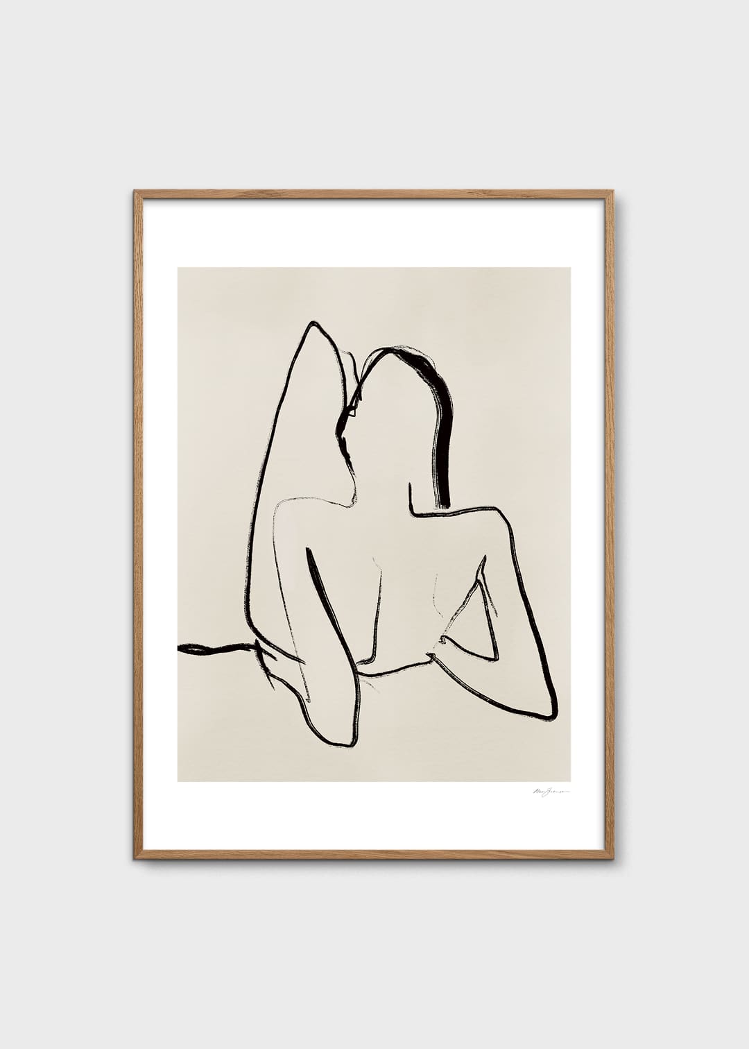 The Poster Club Art Prints Lueur Poster 30x40 cm beige minimalistisch