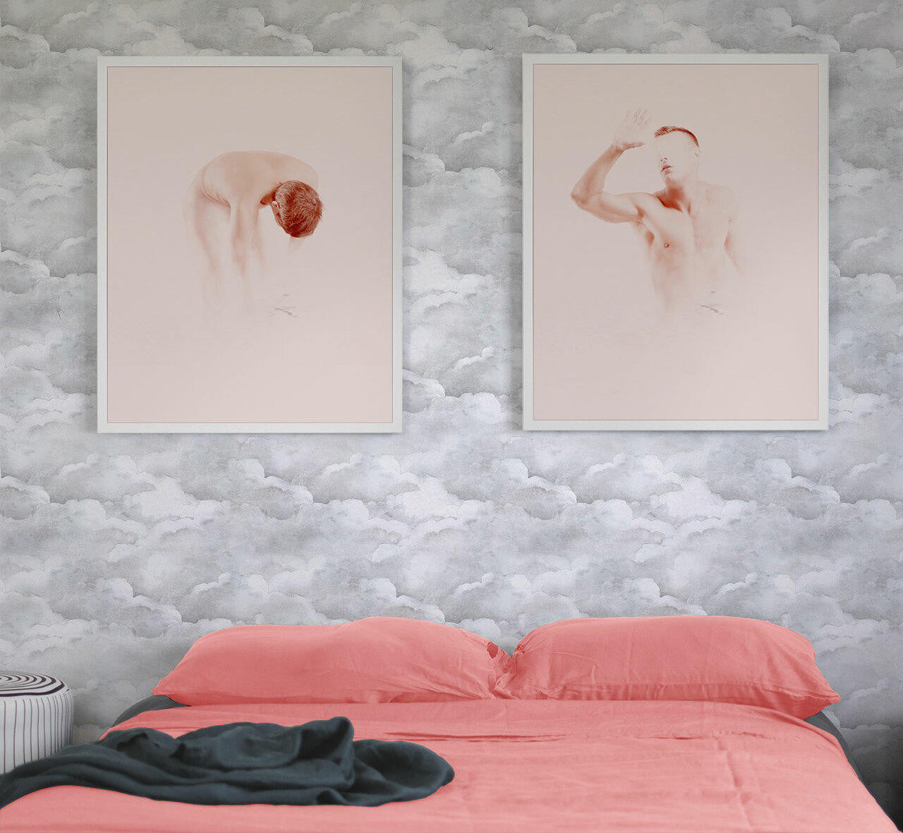 Mineheart Limbo 2 Wandbild rosa 21x30 cm Leinwand